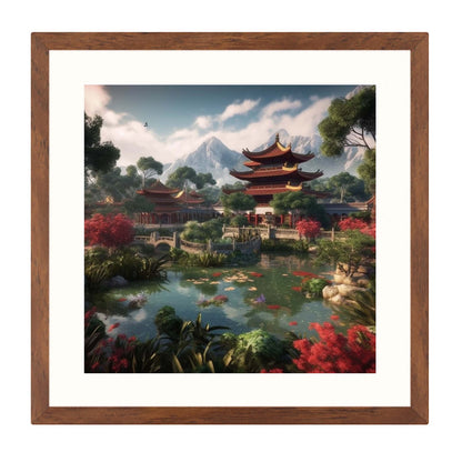 Peking Verbotene Stadt - Wandbild in der Stilrichtung Urban Jungle