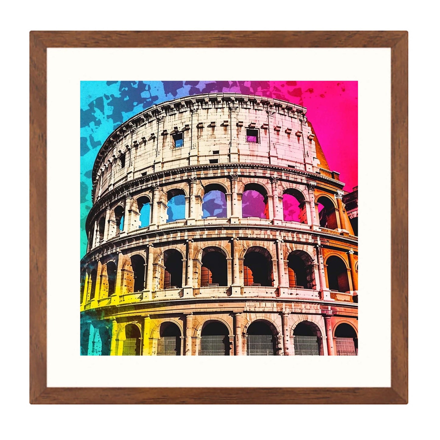 Rom Kollosseum - Wandbild in der Stilrichtung der Pop-Art