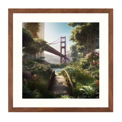San Fransisco Golden Gate Bridge Golden Gate Bridge - Wandbild in der Stilrichtung Urban Jungle