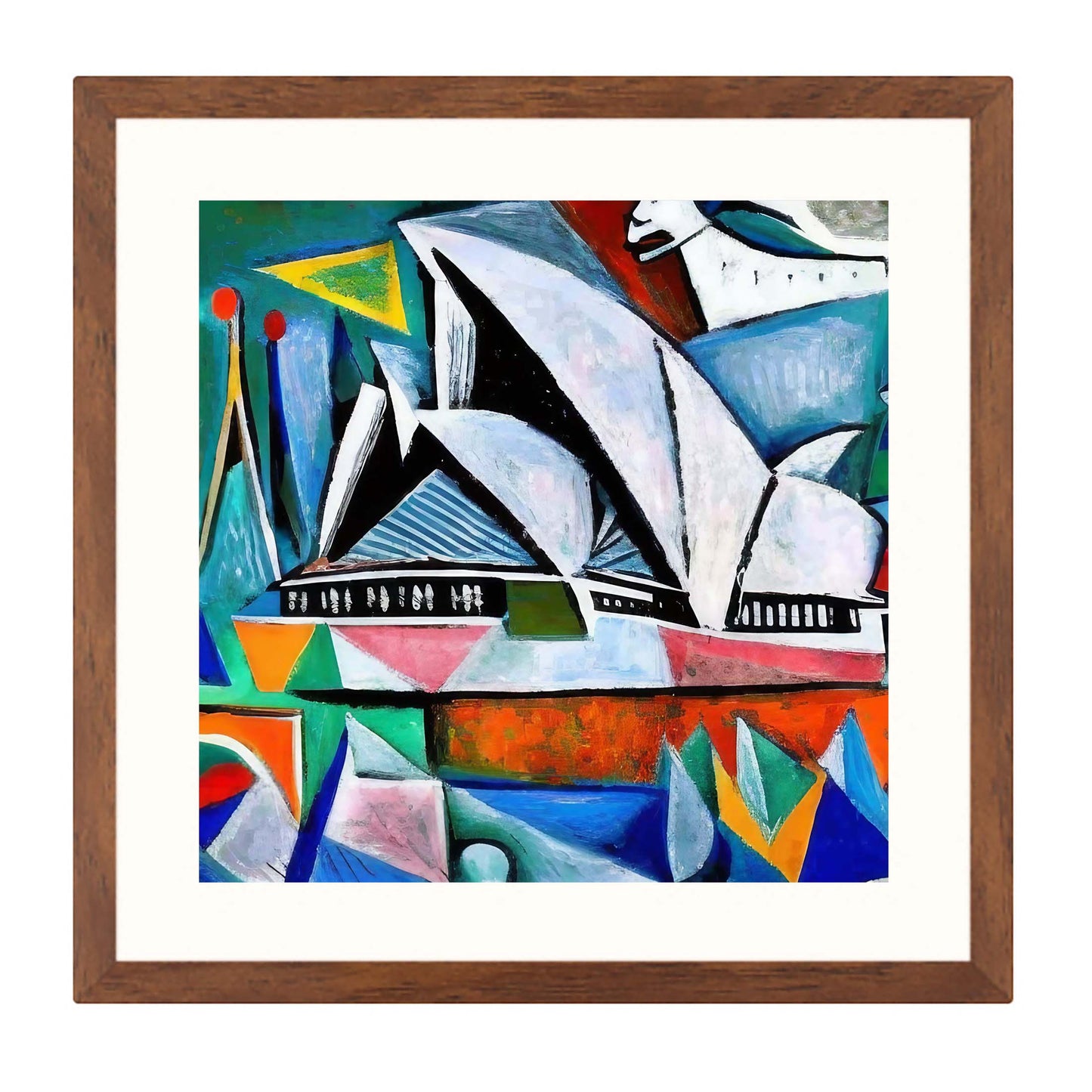 Sydney - Opera House - Wandbild in der Stilrichtung des Expressionismus