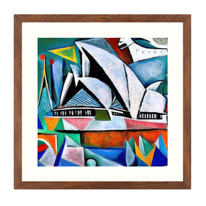 Sydney - Opera House - Wandbild in der Stilrichtung des Expressionismus