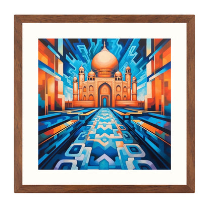 Taj Mahal - Wandbild in der Stilrichtung des Futurismus