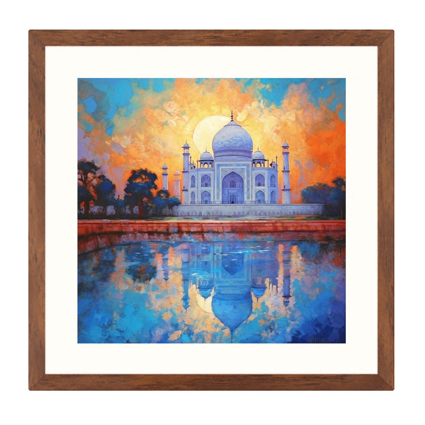 Taj Mahal - Wandbild in der Stilrichtung des Impressionismus