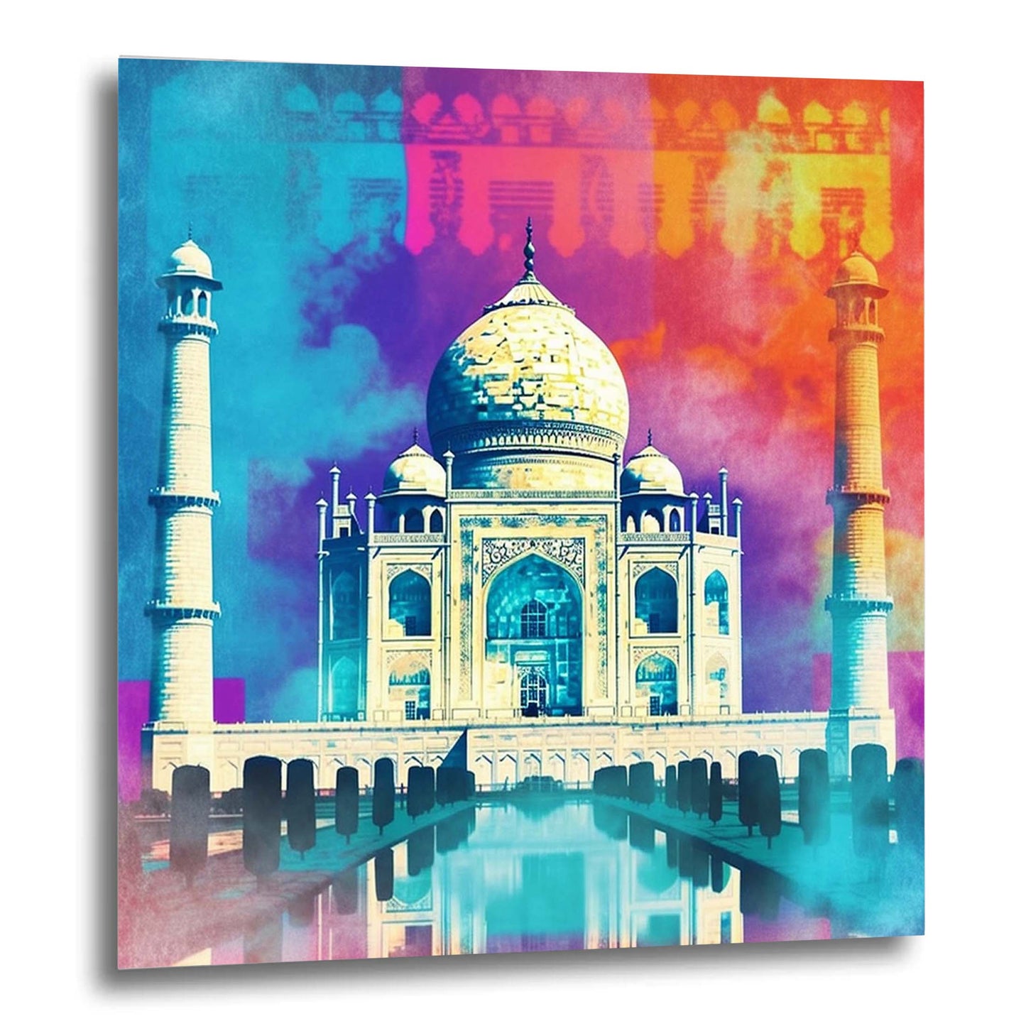 Taj Mahal - Wandbild in der Stilrichtung der Pop-Art