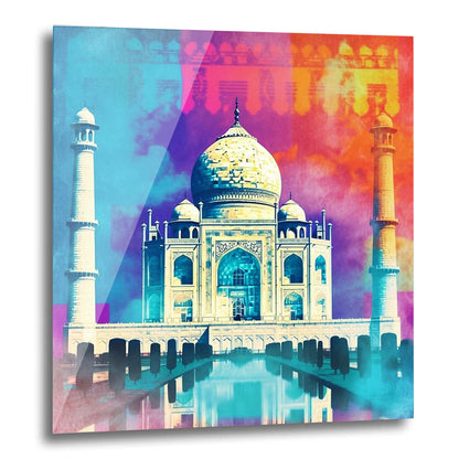 Taj Mahal - Wandbild in der Stilrichtung der Pop-Art