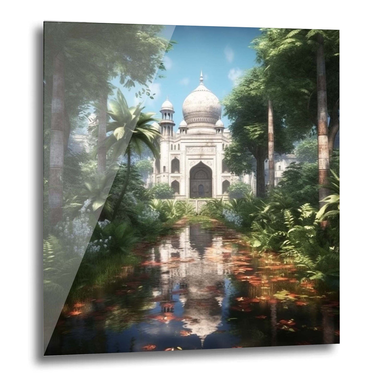 Taj Mahal - Wandbild in der Stilrichtung Urban Jungle