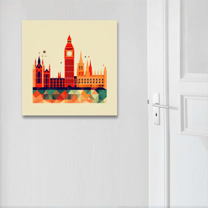 London Westminster Palace - Wandbild in der Stilrichtung des Minimalismus